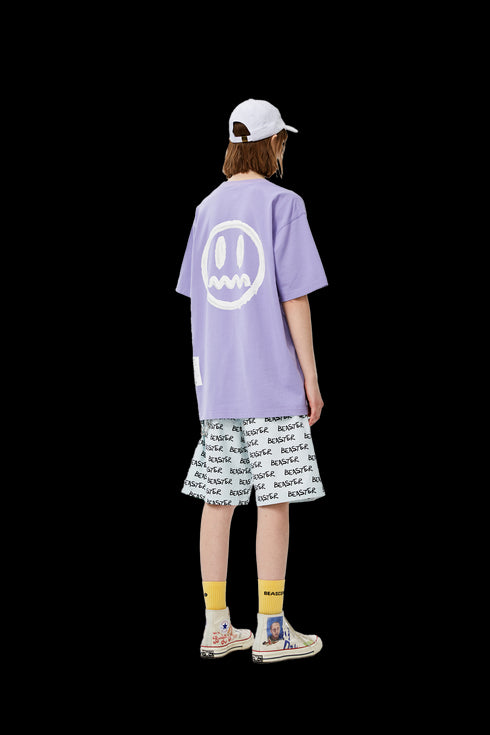 Ghost Face Loose Short Sleeve T-Shirt - PSYLOS 1, Ghost Face Loose Short Sleeve T-Shirt, T-Shirt, BEASTER, PSYLOS 1